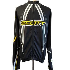 Scott XL Men's Long Sleeve Cycling Jersey Full Zip